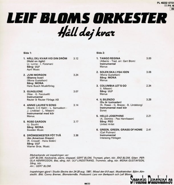 LEIF BLOMS (1981)