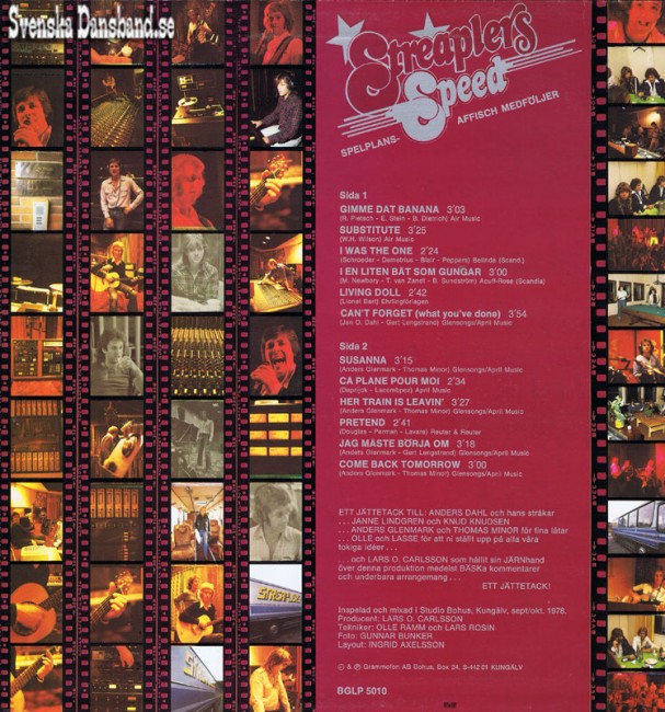 STREAPLERS LP (1978) "Speed" B