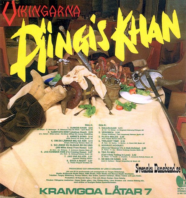 VIKINGARNA LP (1979) "Kramgoa låtar 7" B